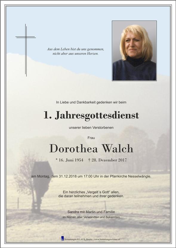 Dorothea  Walch, am 31.12.2018 um 17:00 Uhr Nesselwängle
