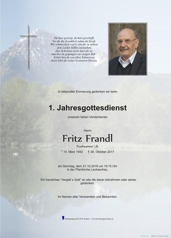 Frandl Fritz, am 21.10.2018 um 10:15 Uhr Lechaschau