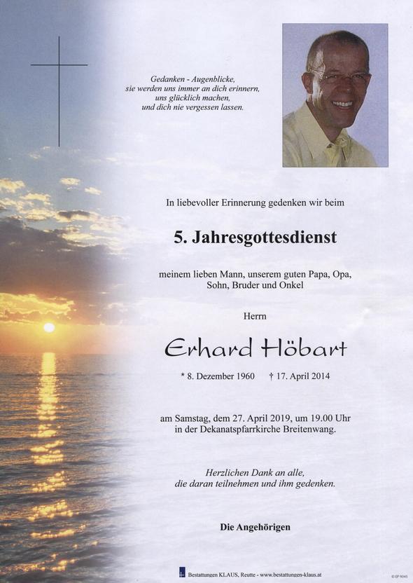 Höbart Erhard, am 27.04.2019 um 19:00 Uhr Breitenwang