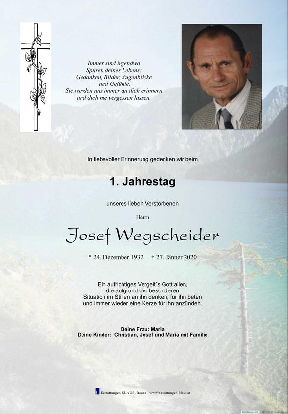 Josef Wegscheider, am 27.01.2021 um 00:00 Uhr Lechaschau