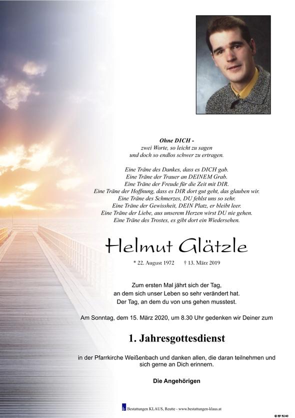 Helmut Glätzle, am 15.03.2020 um 08:30 Uhr Weißenbach