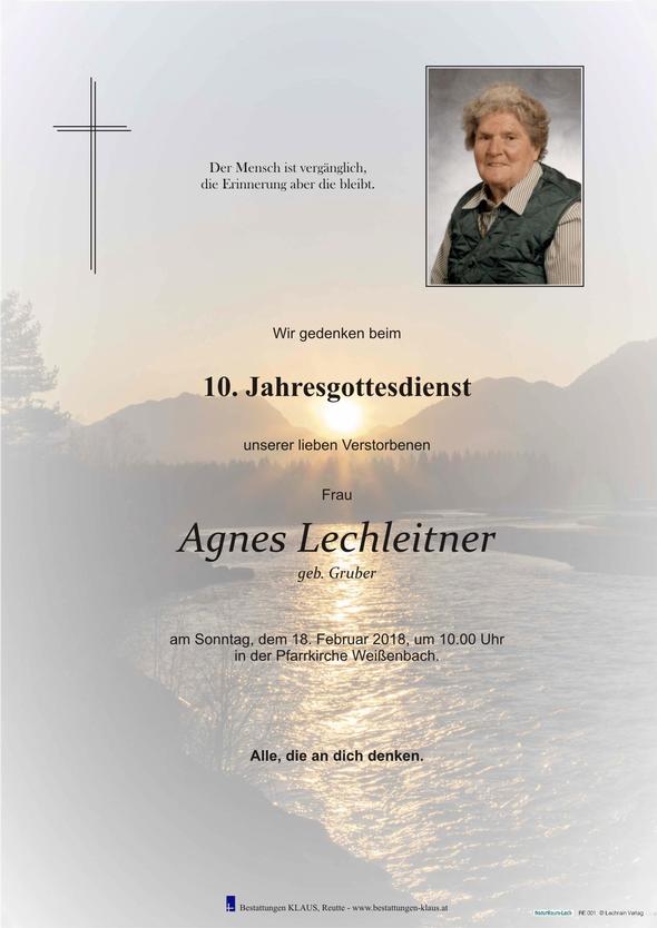Agnes Lechleitner, am 18.02.2018 um 10:00 Uhr Weißenbach am Lech