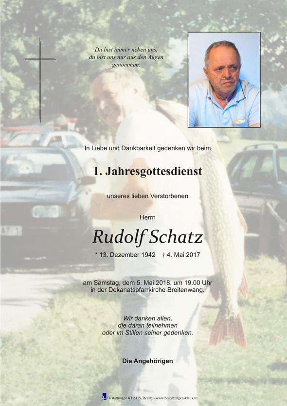 Rudolf Schatz, am 05.05.2018 um 19:00 Uhr Breitenwang