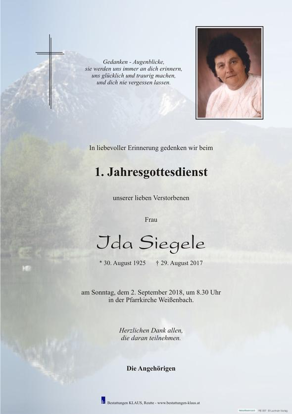Ida Siegele, am 02.09.2018 um 08:30 Uhr Weißenbach am Lech