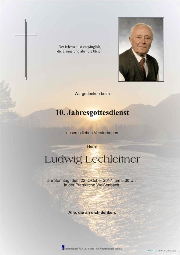 Ludwig Lechleitner, am 22.10.2017 um 08:30 Uhr Weißenbach am Lech