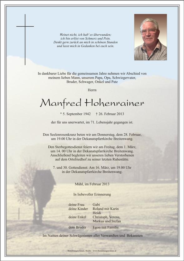 Manfred Hohenrainer