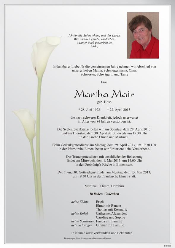 Martha  Mair