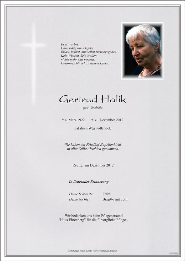 Gertrud  Halik