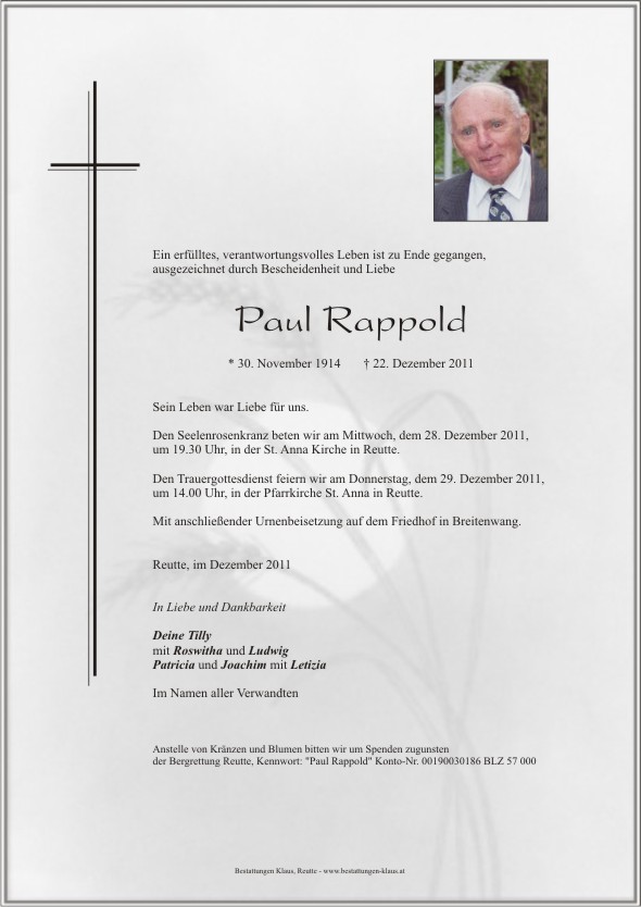 Paul  Rappold