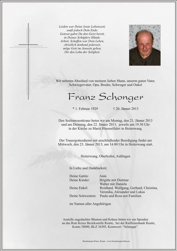Franz Schonger