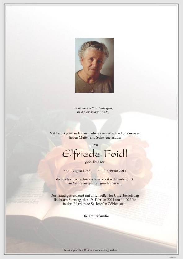 Elfriede Foidl