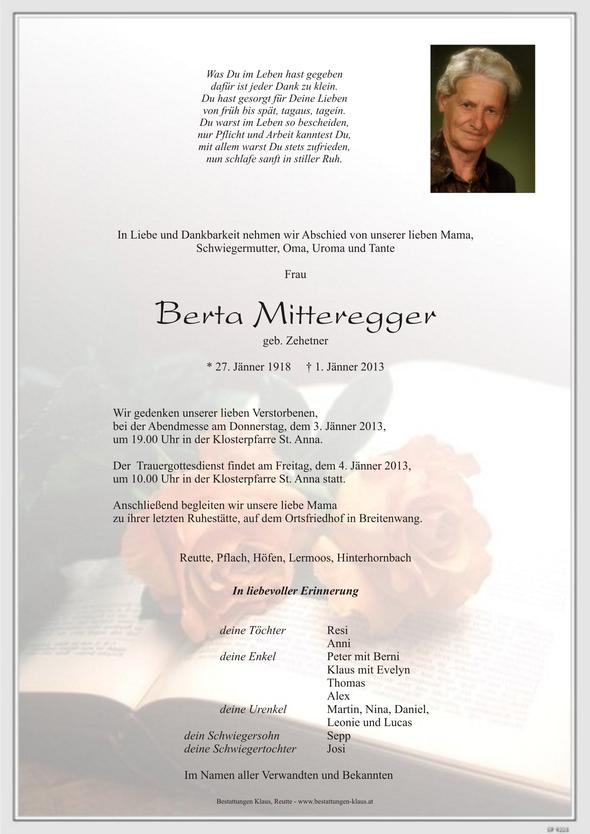 Berta Mitteregger