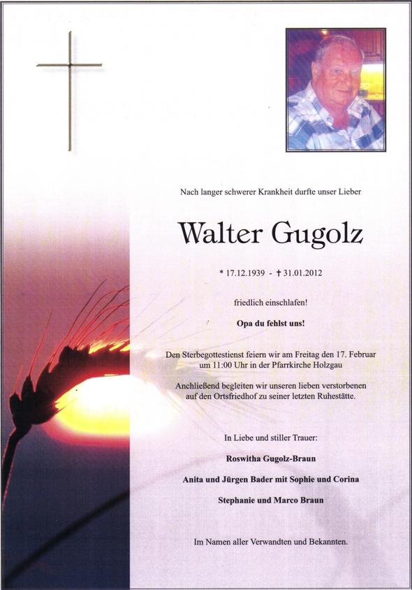 Walter Gugolz