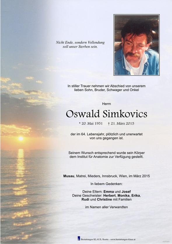 Oswald Simkovics