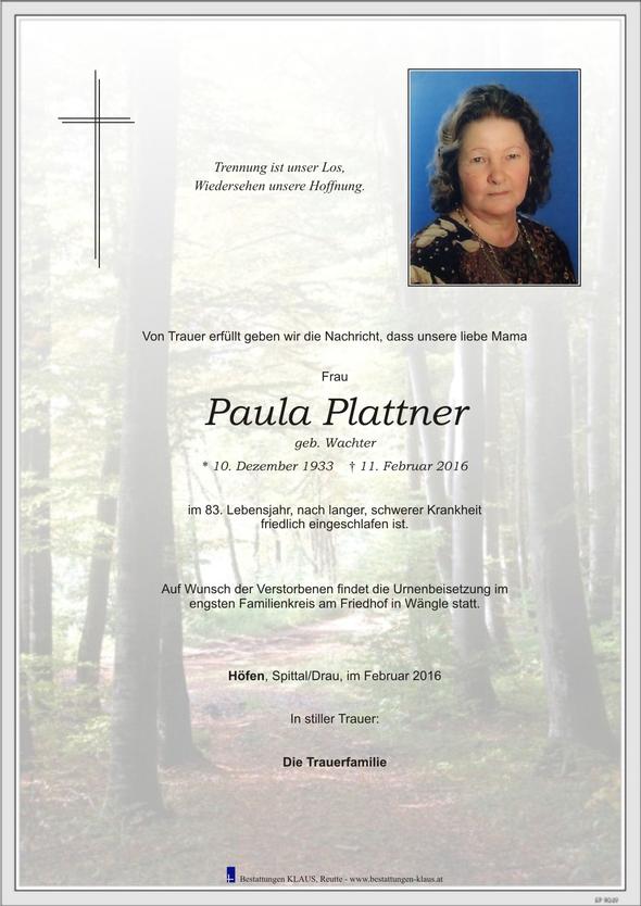 Paula Plattner