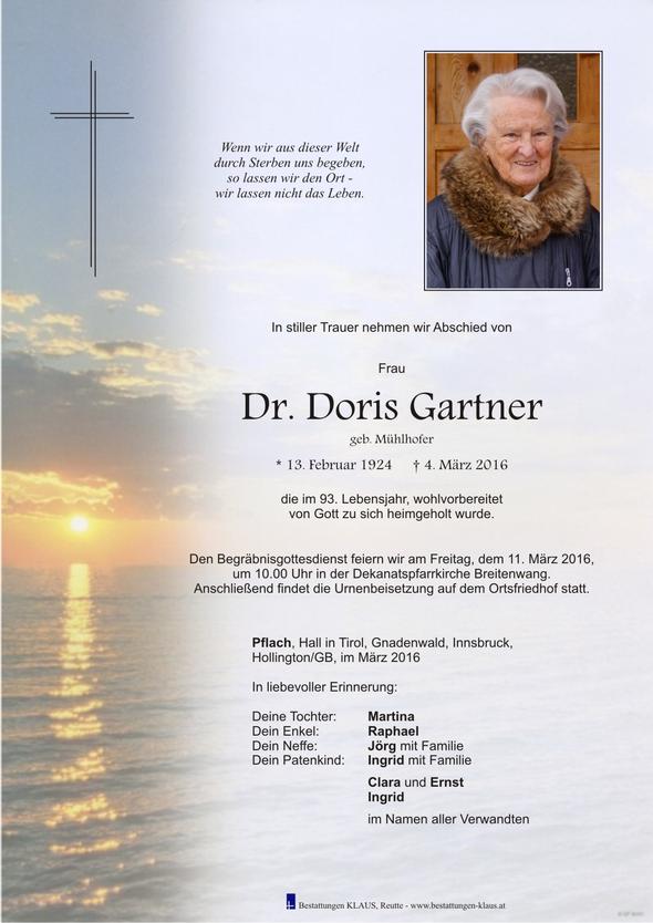 Dr. Doris Gartner