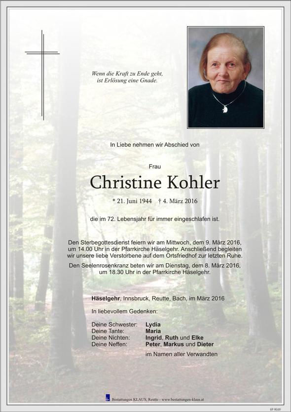 Christine Kohler