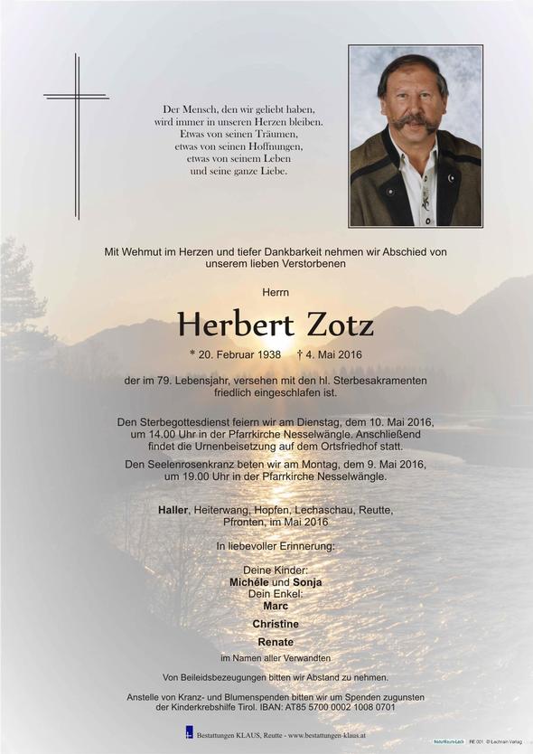 Herbert Zotz