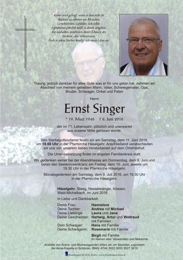 Ernst Singer