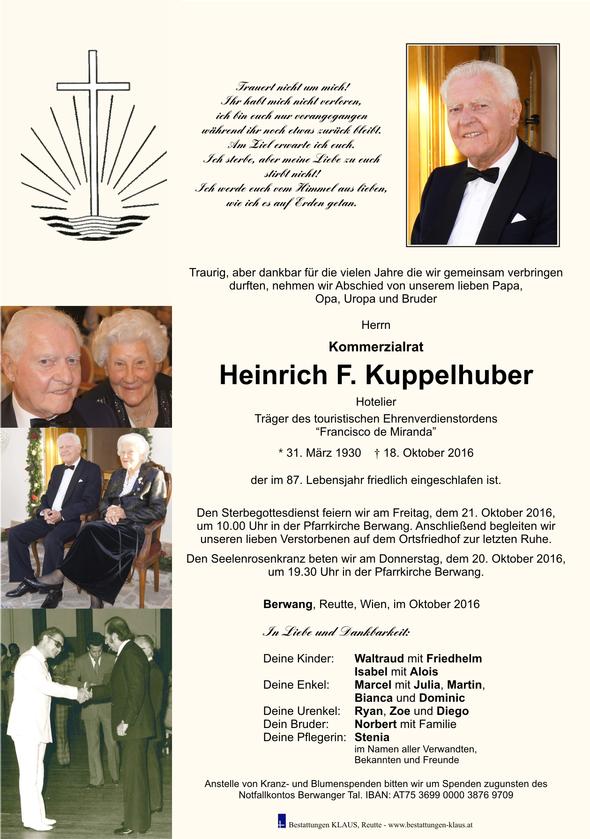 Heinrich F. Kuppelhuber
