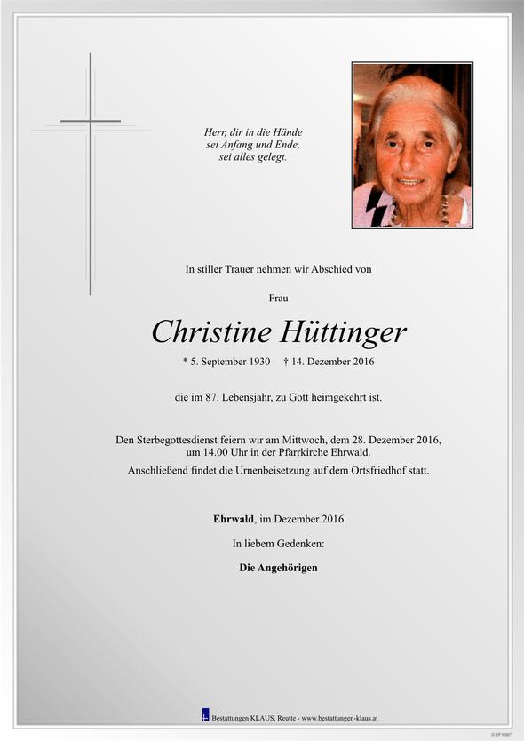 Christine Hüttinger