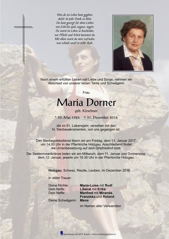 Maria Dorner