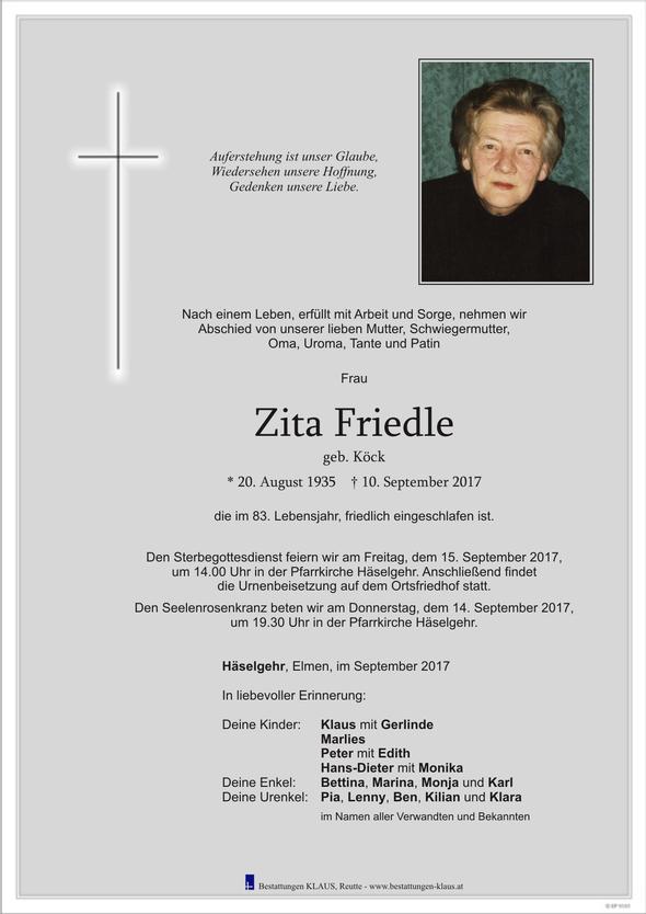 Zita Friedle
