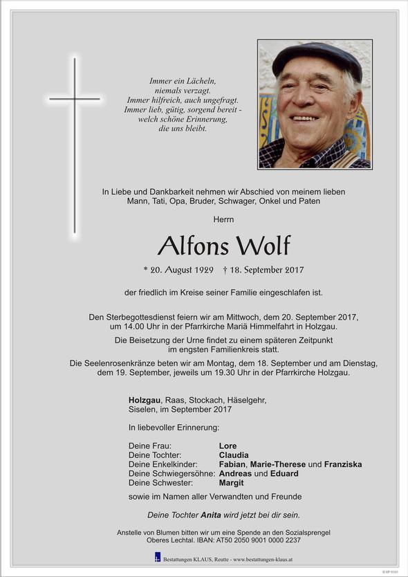 Alfons Wolf