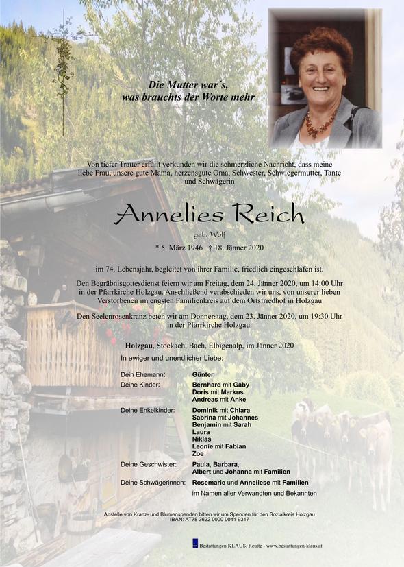 Annelies Reich