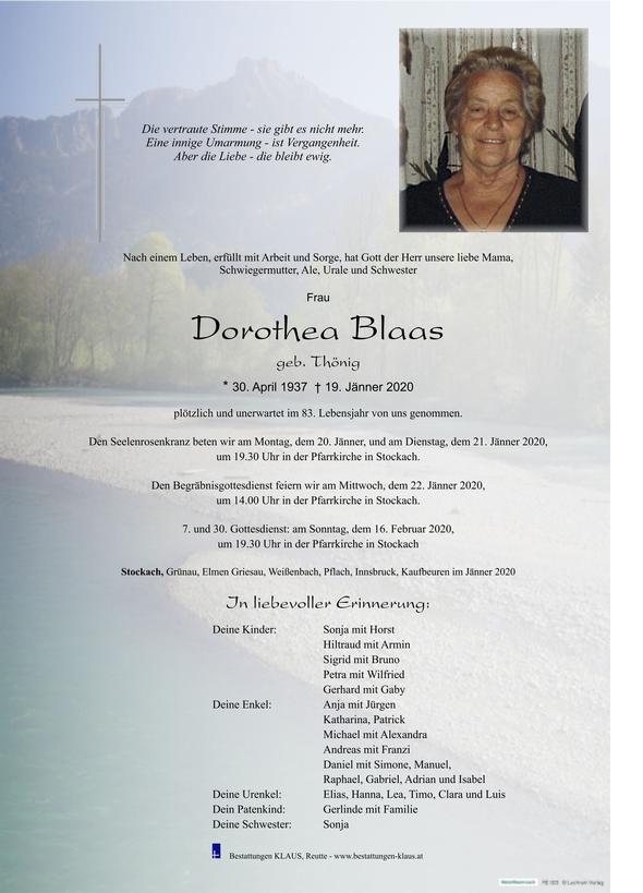 Dorothea Blaas